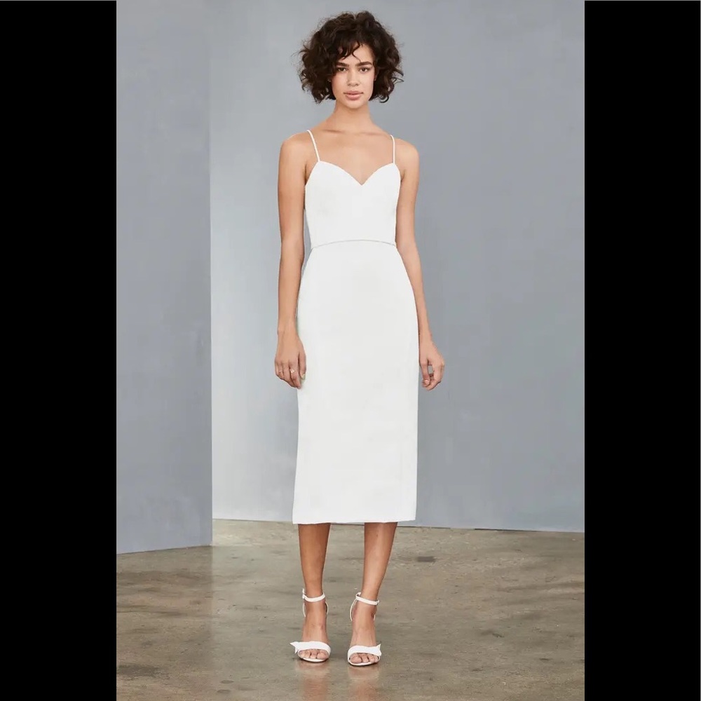 Bow Back Midi Sheath Dress